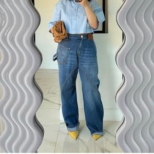 JW Anderson Twisted Denim Workwear Jeans